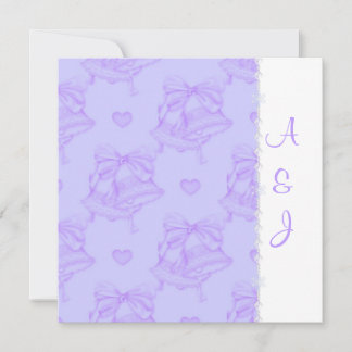 CONVITE ELEGANTE LILAC WEDDING BELLS