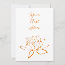 Elegante Lotus Flower Personalizado