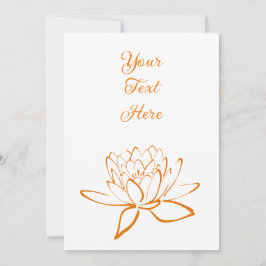 Convite Elegante Lotus Flower Personalizado