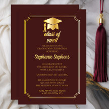 Elegante Marrom | Festa de Formatura com Chapéu Do