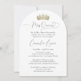 Convite Elegante Mínima Quinceañera 3 Foto Mis Quince