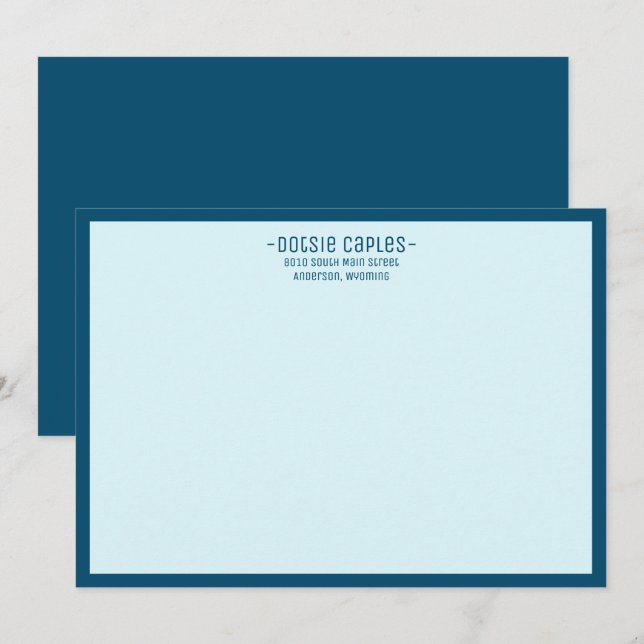 Convite Elegante Modelo profissional moderno com limite (Frente/Verso)