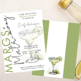 Convite Elegante Modern Margs e Matrimony Chá de panela