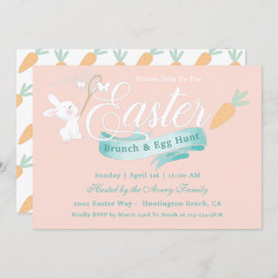 Convite Elegante Modern Páscoa Brunch