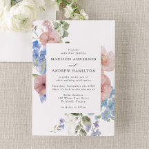 Elegante Moldura Floral Aquarela Romântica Casamen