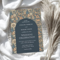 Elegante mudo cor pastel floral Art Nouveau