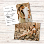 Convite Elegante Nada Rico Apenas Ame O Elopemento Fotográ<br><div class="desc">Nada De Rico Adora O Convite De Casamento Fotográfico</div>