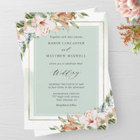 Elegante Noiva Floral Terrosa e com Aquarela em Ve