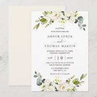 Elegante Noiva Marfim Floral Bonito Casamento