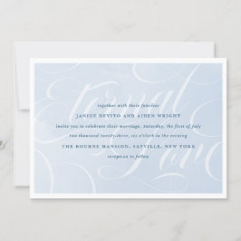 Convite Elegante Nuvem Azul Céu Roteiro Aquarela