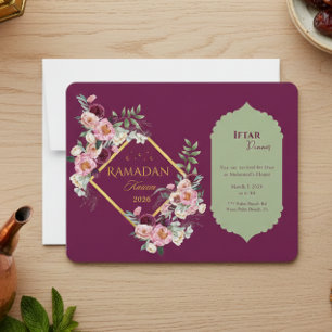 Convite Elegante para Iftar de Ramadan 2026