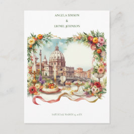 Convite Elegante para jantar em Florença, Itália