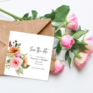 Convite Elegante para Rosa e Casamento de Fotos