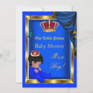 Convite Elegante Pequeno Príncipe Churrasco de Bebê Menino