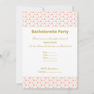 CONVITE ELEGANTE PINCO VERDE BRANCO BACHELORETTE