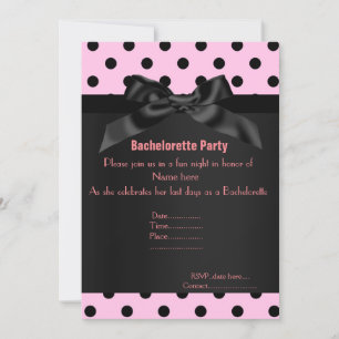 CONVITE ELEGANTE PINK BLACHELORETTE