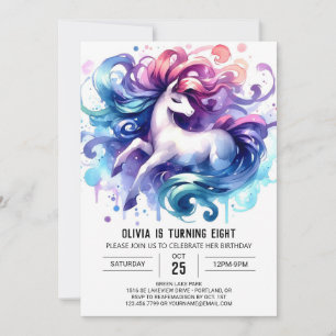 Convite Elegante Printable Horse Birthday