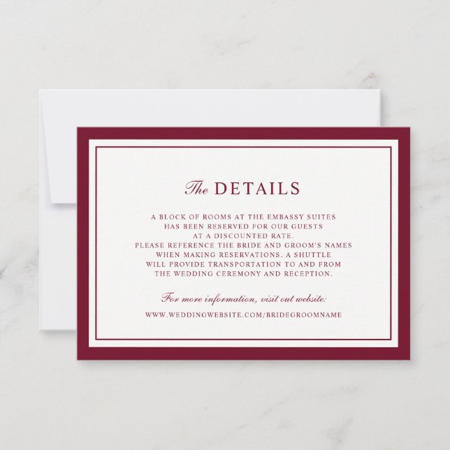 Convite Elegante Quadro de Casamento com Moldura de Borda  (Frente)