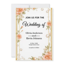 Elegante Quadro de Flora de Casamento Com Flores R