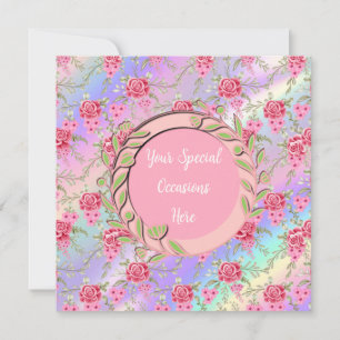 Convite Elegante Quadro Floral: para Todas as Ocasioes