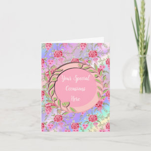 Convite Elegante Quadro Floral: para Todas as Ocasiões