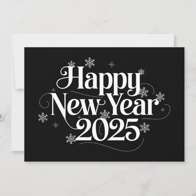 Convite Elegante que Feliz ano novo 2025 (Frente)
