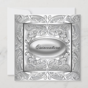Convite Elegante Quinze Anos Branco