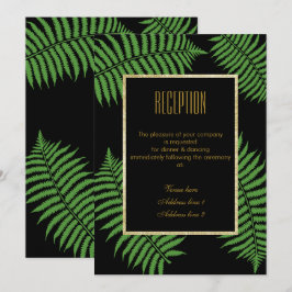 Convite Elegante Recepção de Casamento Bracken com Classe