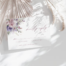 Elegante Resposta de Casamento em Tons de Mauve e 