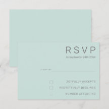 Elegante Resposta de Confirmação de Casamento Mini