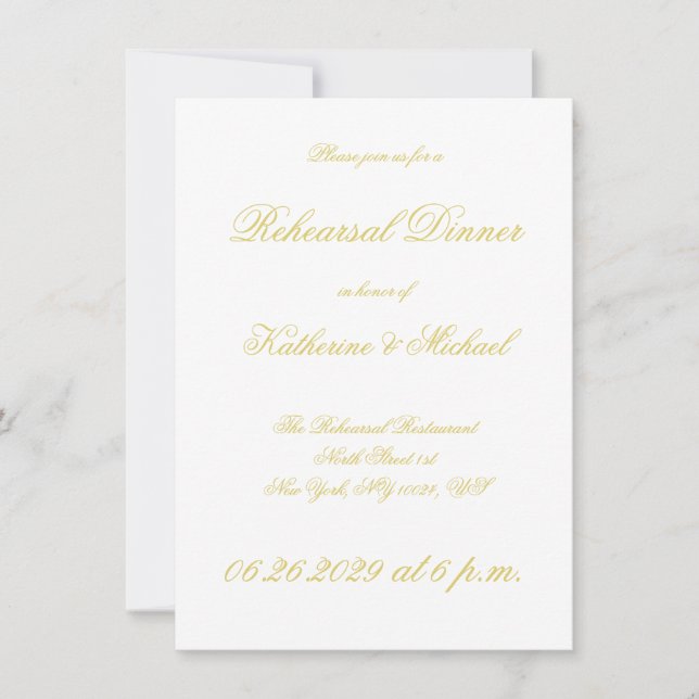 Convite Elegante Roteiro Ilha Cítrico Casamento Ensaio (Frente)