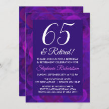 Elegante Roxo 65 e Partido da Reforma Aposentada