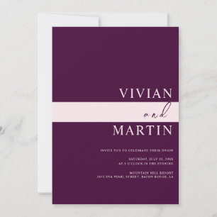 Convite Elegante Royal Crimson Wedding All-in-one QR