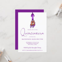 Elegante Royal Purple Lux High Heels Quinceañera