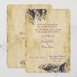 Convite Elegante, Rústico Country, Casamento em Vinícola