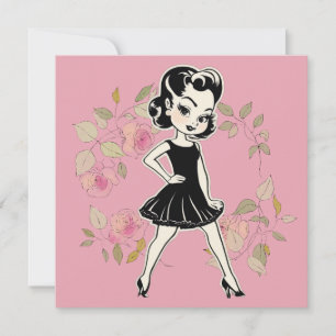 Convite Elegante saudações do LBD: Simplesmente divino