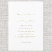 Elegante Script Caligrafia Ouro Branco Casamentos 