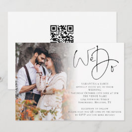 Convite Elegante Script Fazemos Sobreposição de Foto Códig