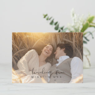 Convite Elegante Senhorita para Chá de panela de Foto Rust