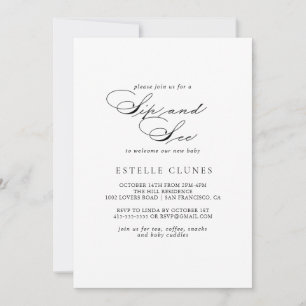 Convite Elegante Sip and Modern Calliographic