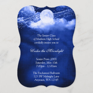 Convite Elegante sob o Baile de formatura de Luar Dança Fo