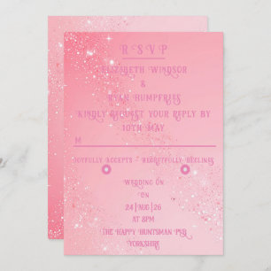 Convite Elegante Sparkle Wedding