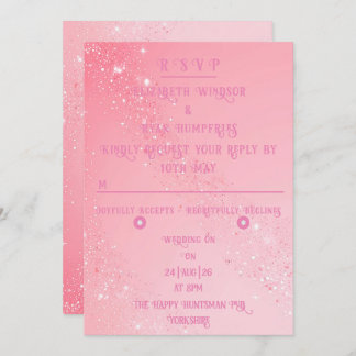 Convite Elegante Sparkle Wedding