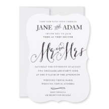 Elegante Sr. & Sra. Typografia Wedding METALLIC It