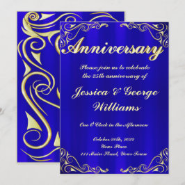 Convite Elegante Tipografia Dourada Régia Aniversário
