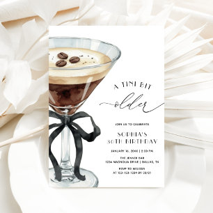 Convite Elegante Um Pouco Mais Velha Espresso Martini Aniv
