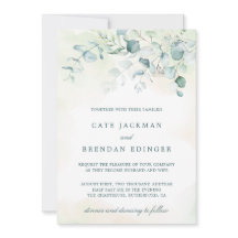 Elegante Verde Botânico Casamento Eucalyptus