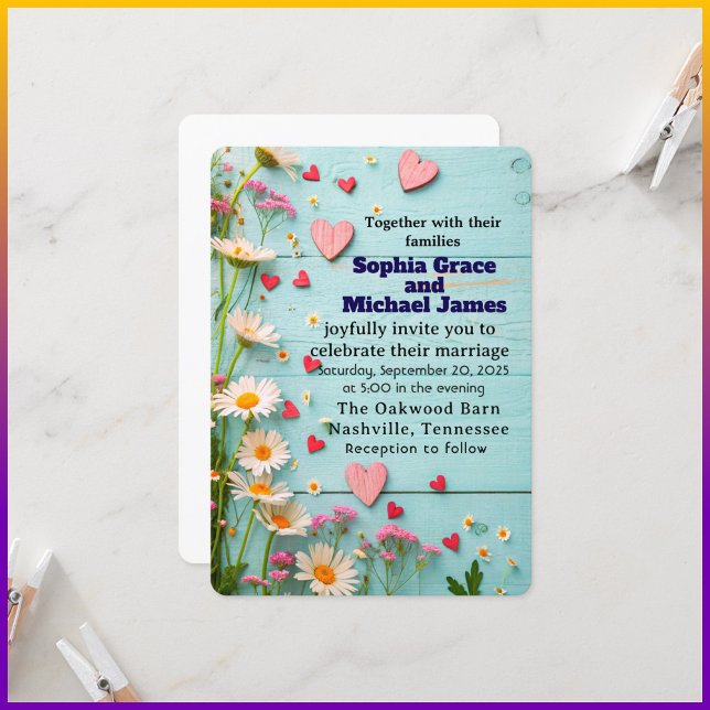 Convite Elegante Verde Deixa a Natureza Design | Botão Mín (Criador carregado)