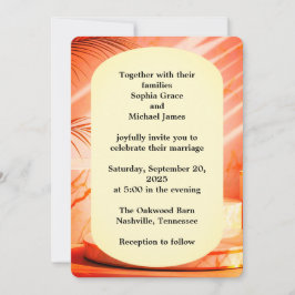 Convite Elegante Verde Deixa a Natureza Design | Botão Mín