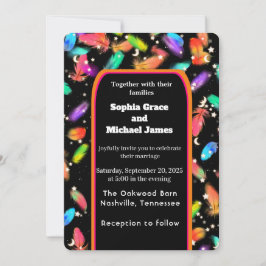 Convite Elegante Verde Deixa a Natureza Design | Botão Mín